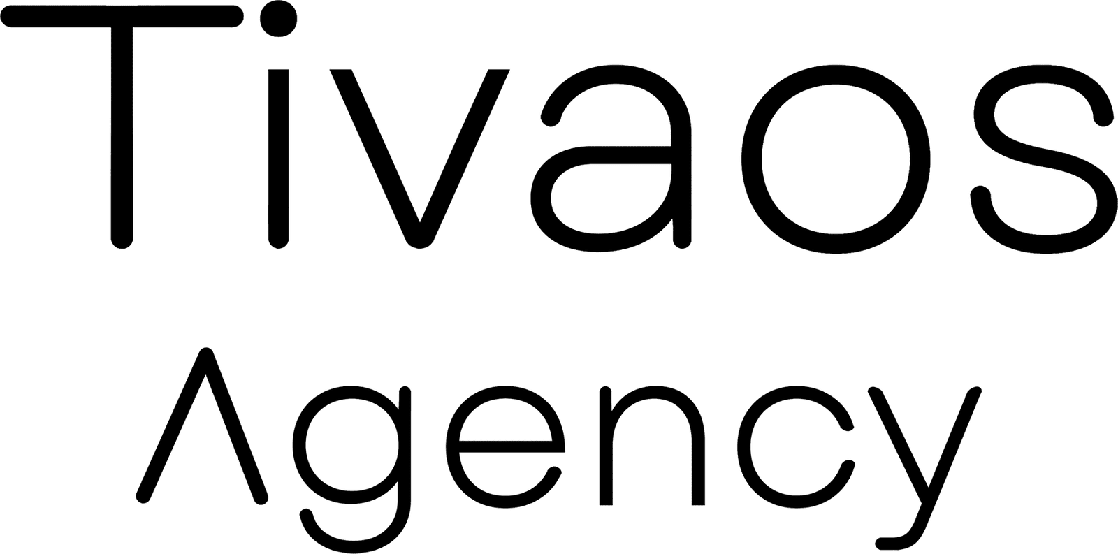 Schwarzes Logo mit Text