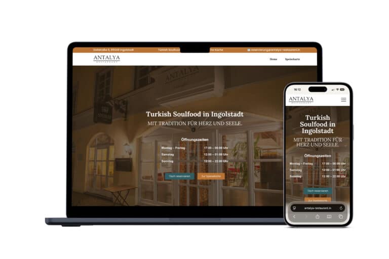 Website von Antalya Restaurant