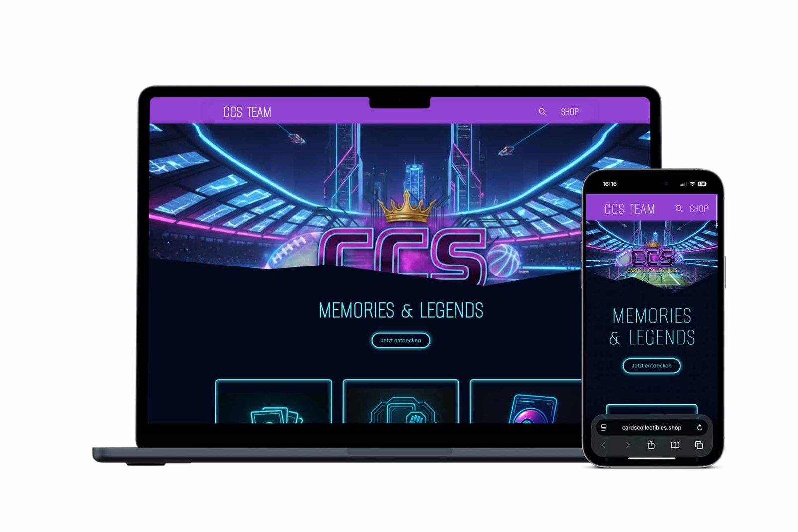 cardscollectibles.shop Website