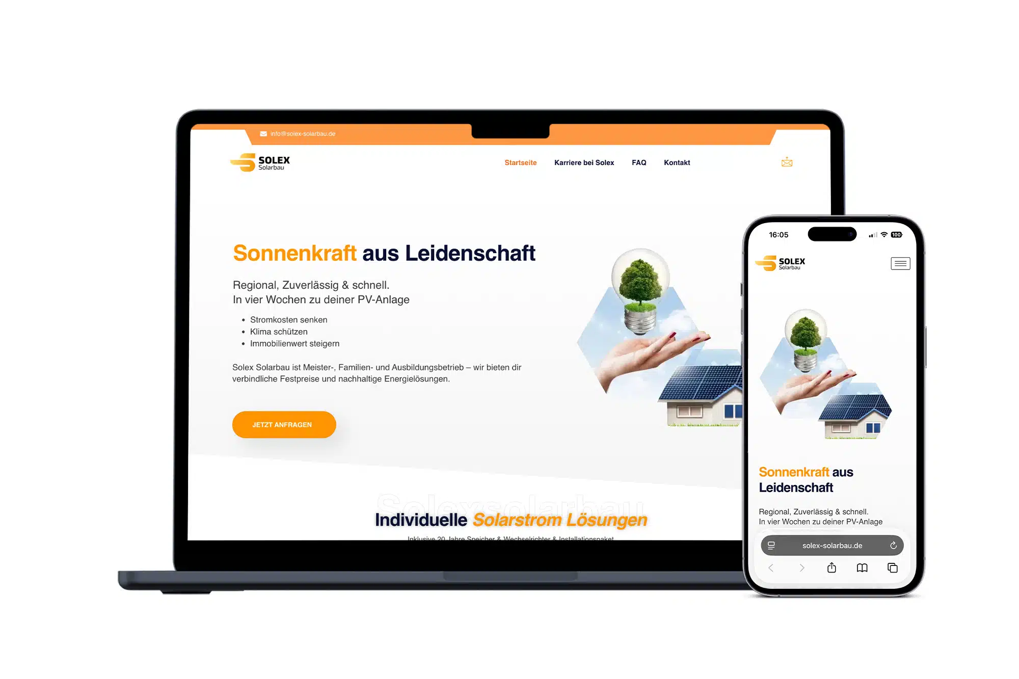 solex-solarbau.de Website