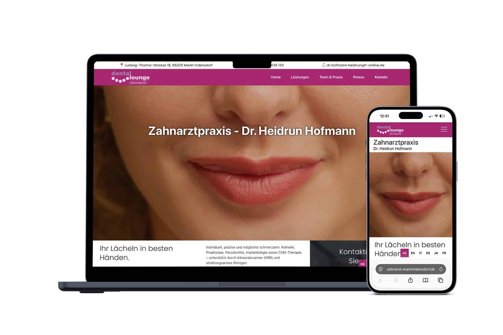 zahnarzt-marktindersdorf.de Website