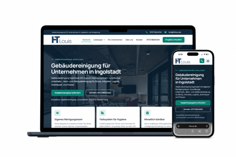 Website von HT Louis